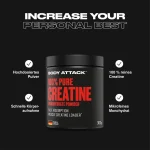 کراتین بادی اتک 300 گرمی | BODY ATTACK 100% Pure Creatine اطلاعات