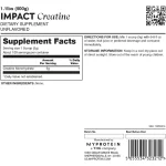 کراتین مای پروتئین ایمپکت بدون طعم 500 گرم | MyProtein Impact Creatine اطلاعات