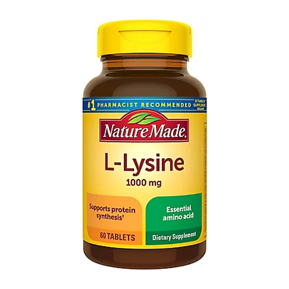 ال لیزین نیچرمید 60 عددی Nature Made L-Lysine 1000 mg Tablets شاخص