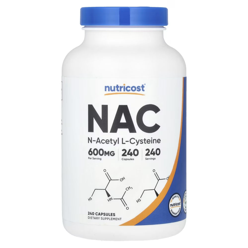 ان استیل ال سیستئین (NAC) نوتری کاست 240 عددی Nutricost N-Acetyl L-Cysteine (NAC) Capsules شاخص