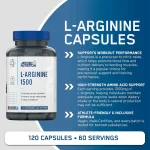 مکمل آرژنین 1500 اپلاید نوتریشن | Applied Nutrition L-Arginine 1500 اطلاعات
