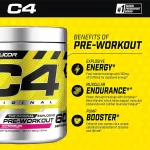 پمپ سی فور C4 سلکور 30 سروینگ | Cellucor C4 Original Pre-Workout اطلاعات