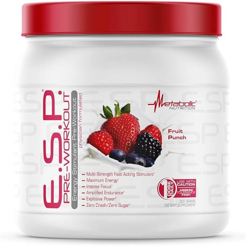 ای اس پی پری‌ورک‌اوت متابولیک 300 گرم | Metabolic Nutrition E.S.P Pre-Workout شاخص