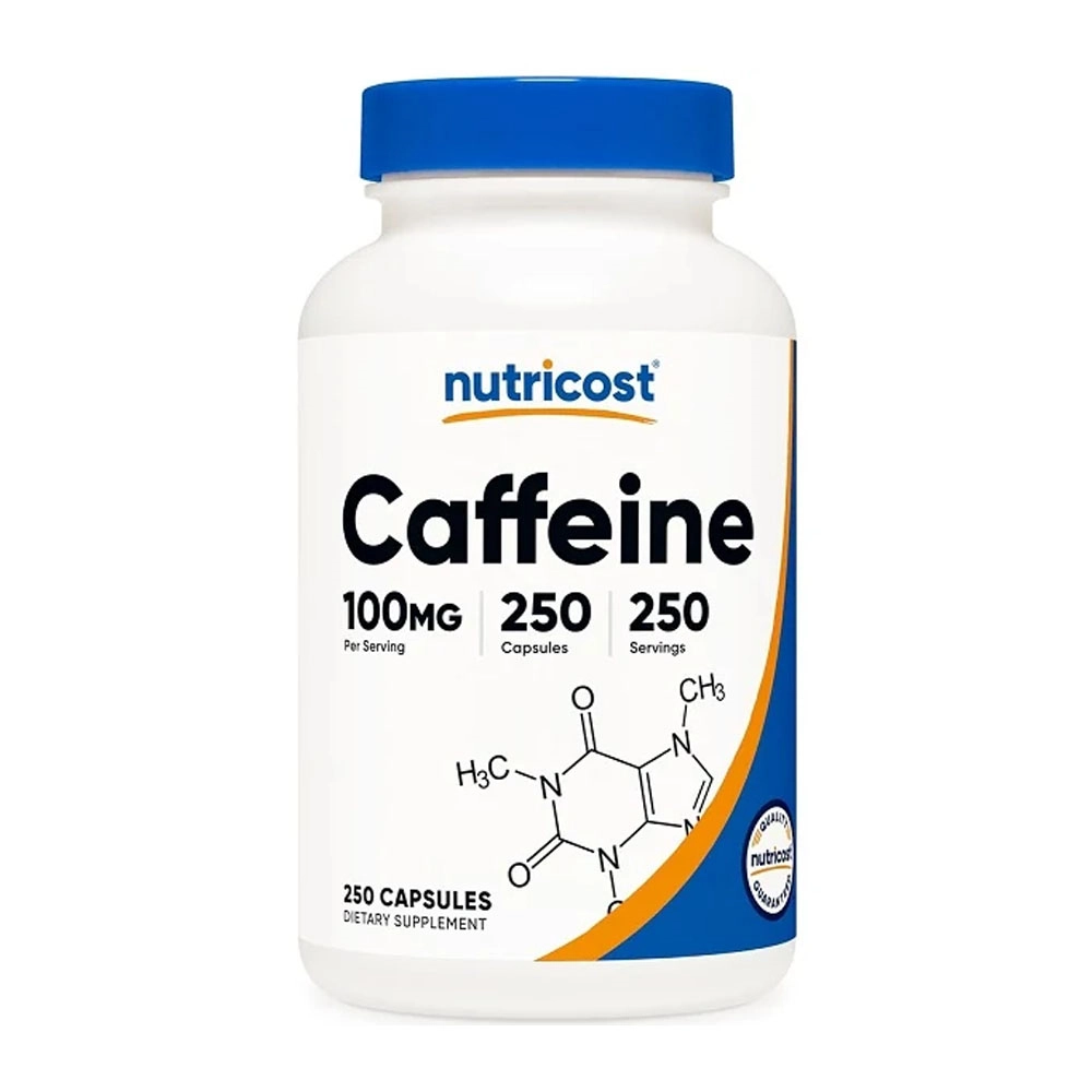 مکمل کافئین نوتری کاست 100 میلی گرم | Nutricost Caffeine 100mg شاخص
